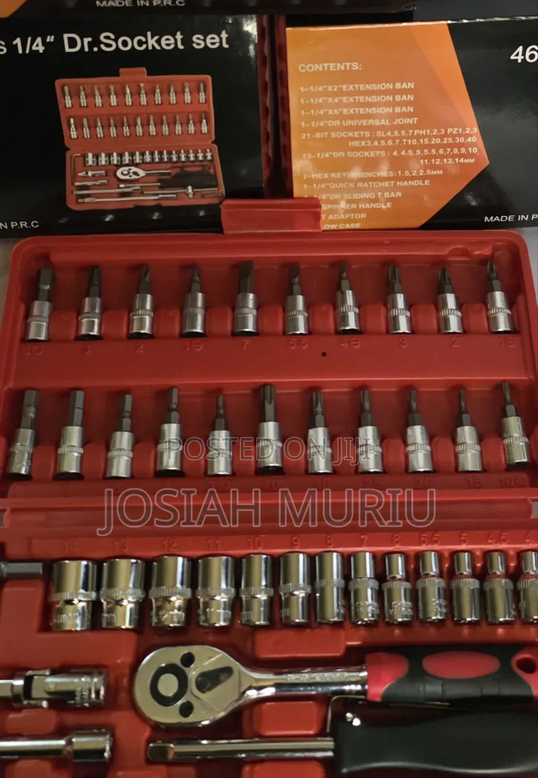 46 PCs 1/4 " Socket Set