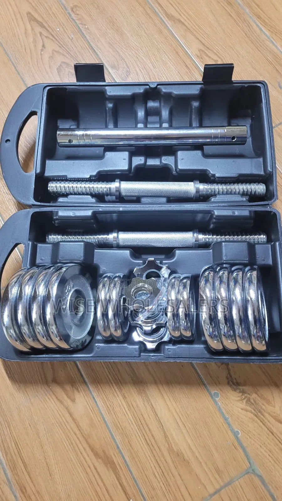 15KG Chrome Dumbbell Set With Carrying Case