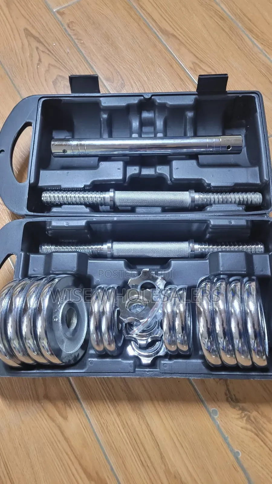 15KG Chrome Dumbbell Set With Carrying Case