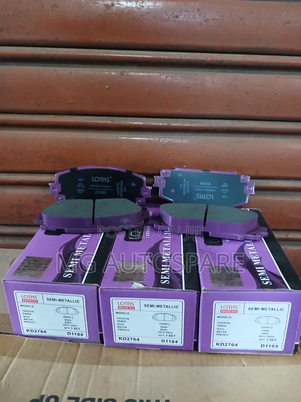 LOTASSemi-MetallicBrake Pads-Kd2764/D1184ToyotaYaris Vitz, Belta,Prius