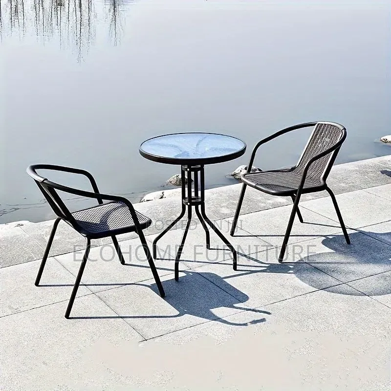 Outdoor Set; 2 Seater Rattan Balcony Set