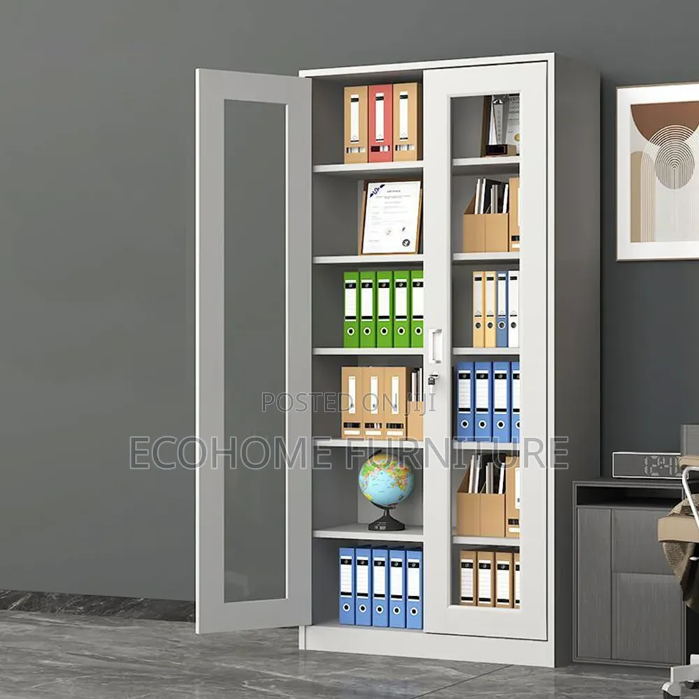 Filing Cabinet ; 2 Door Full Glass
