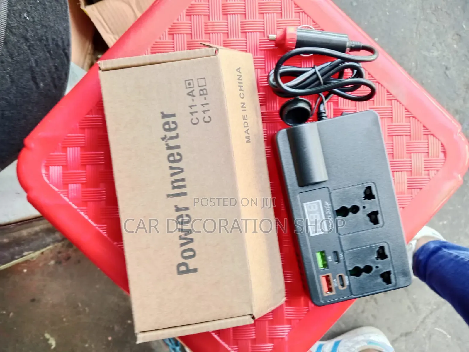 Multi Portfar Power Inverter Converts DC Battery -AC Power