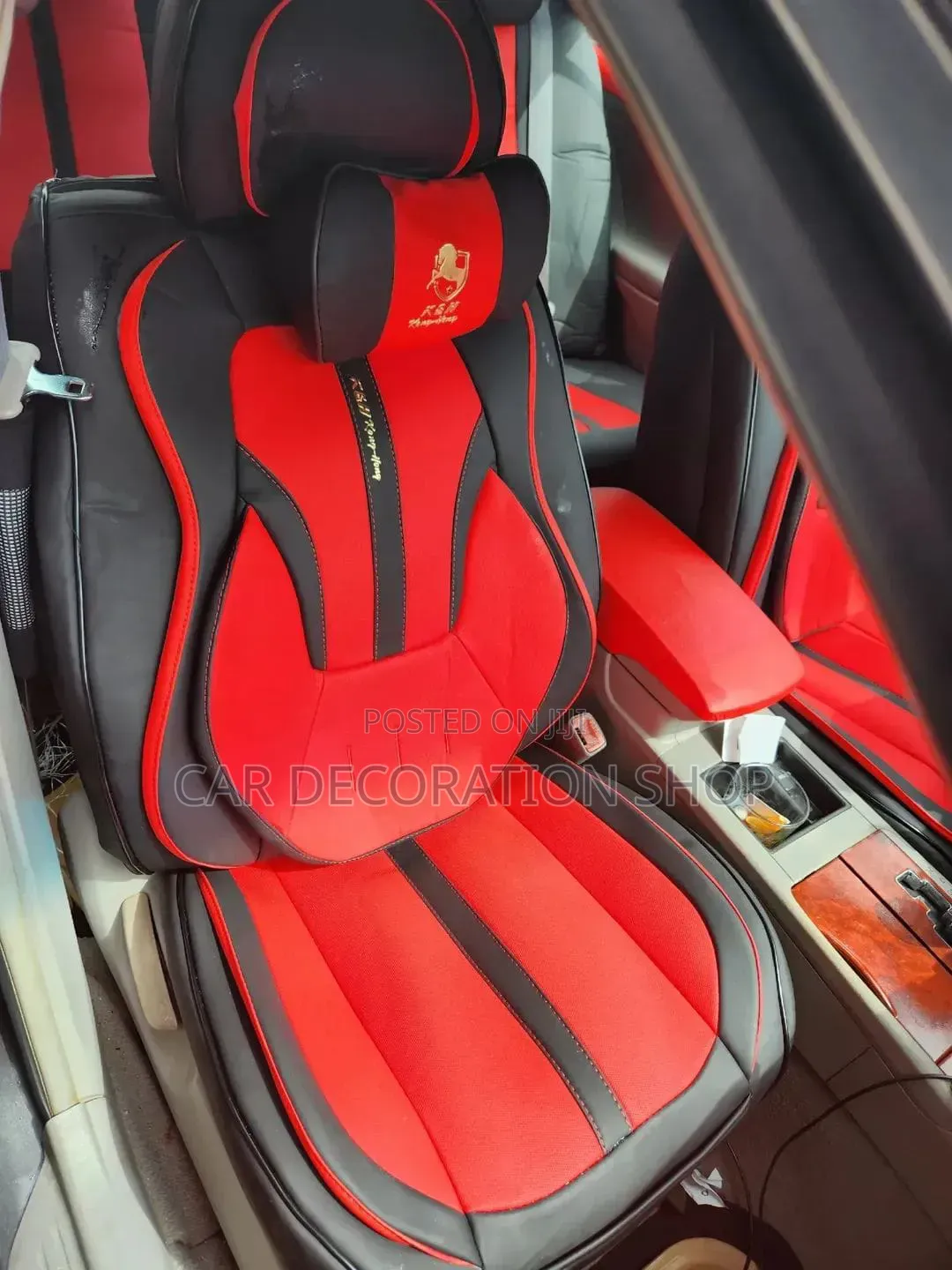 Rd Black Faux Leather With Breathable Centre Inserts Seat Cover