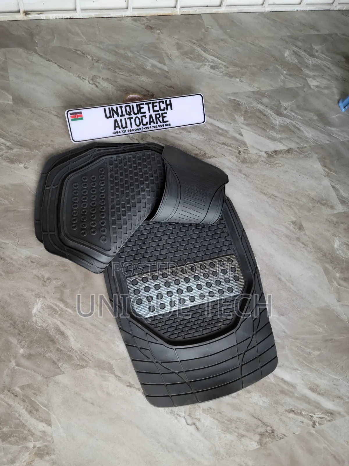 Universal Car Floor Mats 5PCSwith Silver Patch