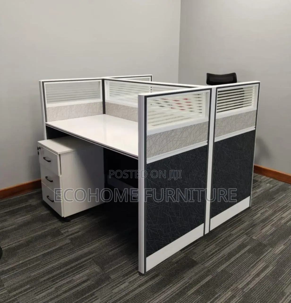 Workstation; 2 Way Workstation With Mobile Pedestals
