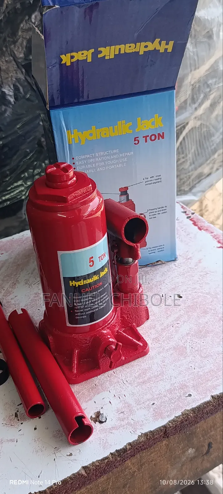 New 5 Ton Car Jack, Free Delivery Within CBD