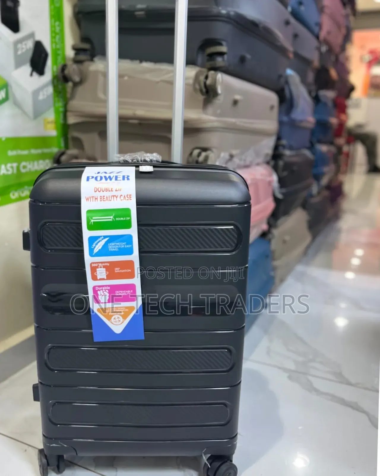 Suitcase, Medium - Double Zipper and Unbreakable