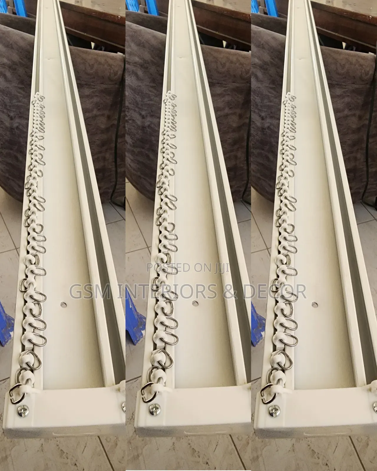 Aluminum Double Rails for Hidden Curtains Installation With Hooks