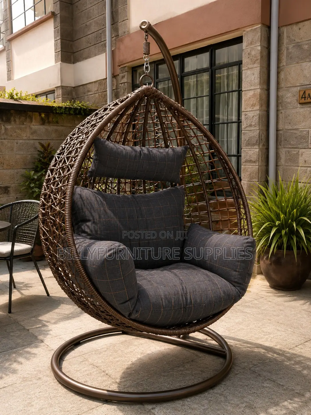 Premium Outdoor Hanging Swing Chair Nairobi | Luxury Egg Chair