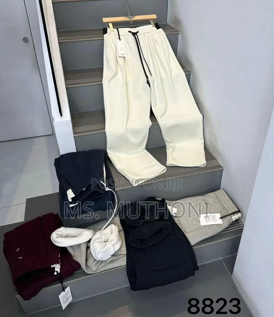 Warm Heavy Wide-Leg Unisex Fleece Sweatpants
