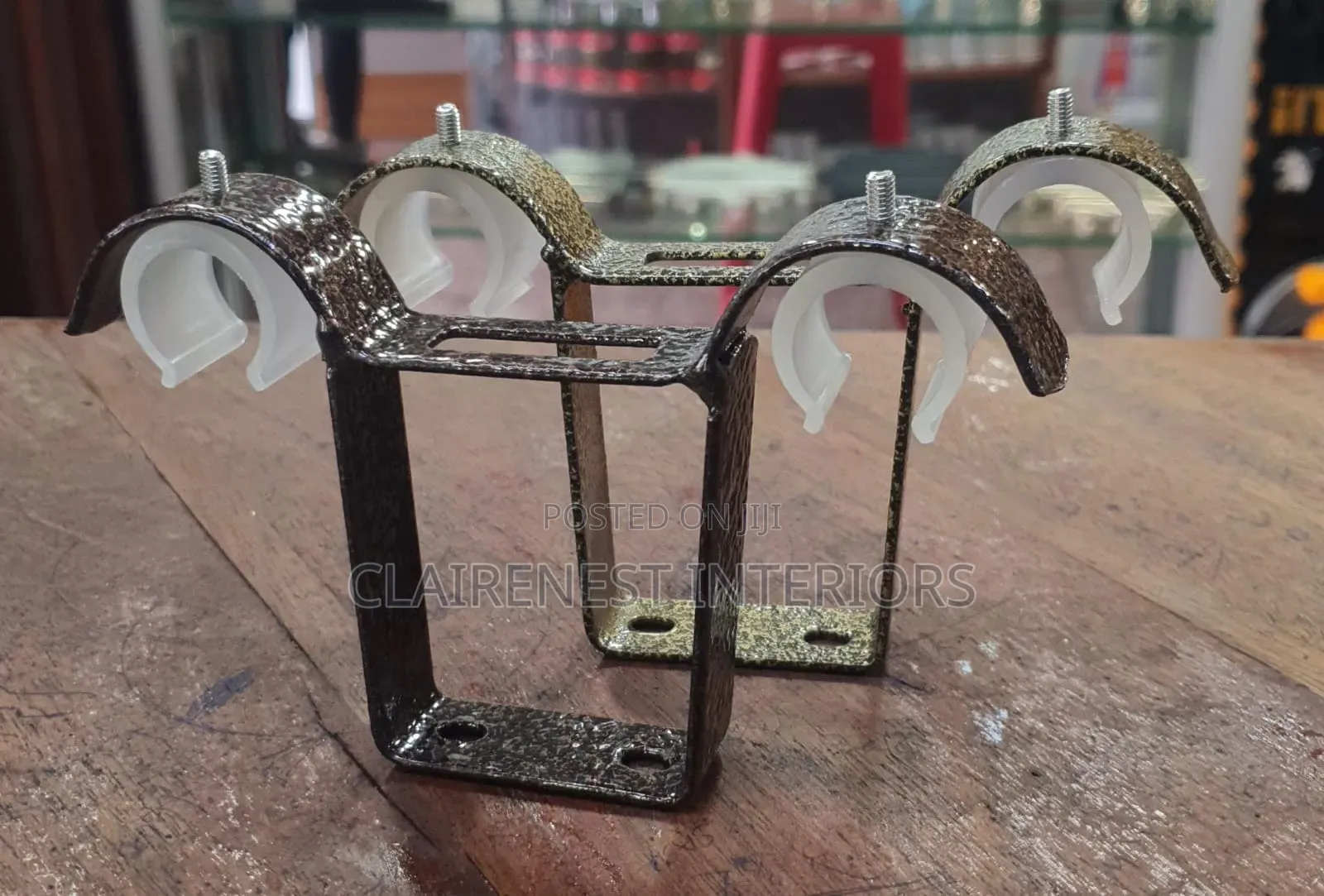 Strong and Durable, Coated Double Ceiling Brackets