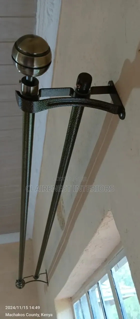 Bronze and Antic Gold Heavy Metal Curtain Rods