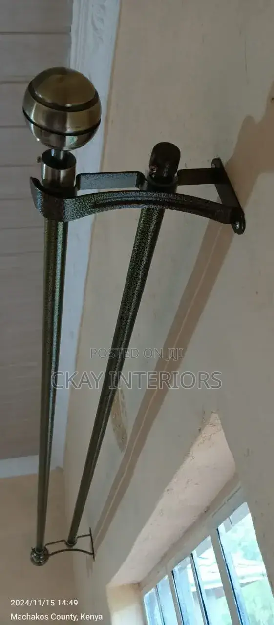 Bronze and Antic Gold Heavy Metal Curtain Rods