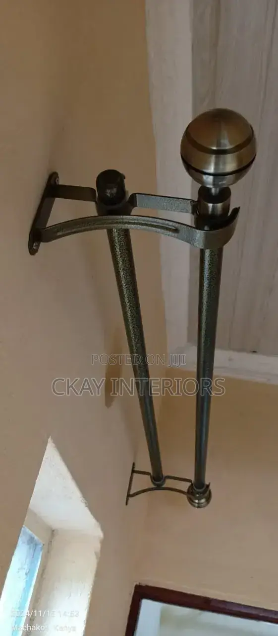 Powder Coated Heavy, Good Quality, Well Maintained Curtain Rods