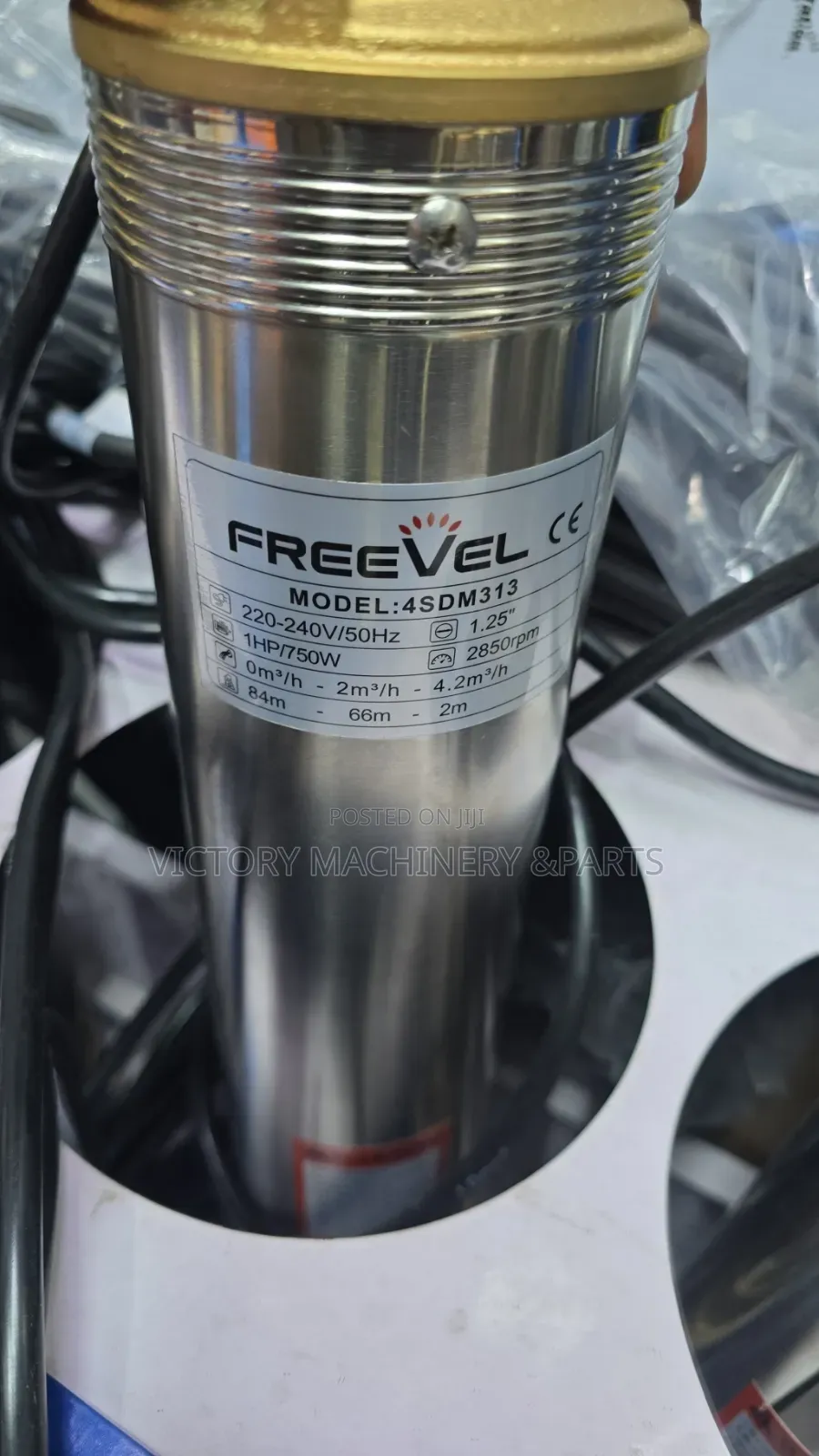 1hp Freevel 750watts Submasible Pumpe /Borehole Pump
