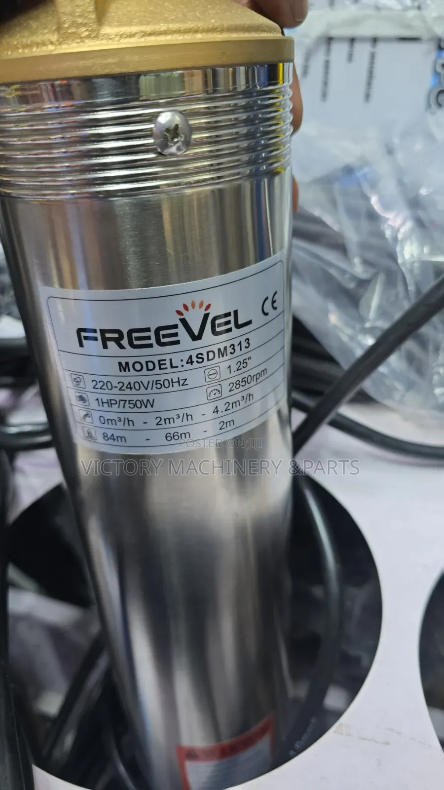 1hp Freevel 750watts Submasible Pumpe /Borehole Pump