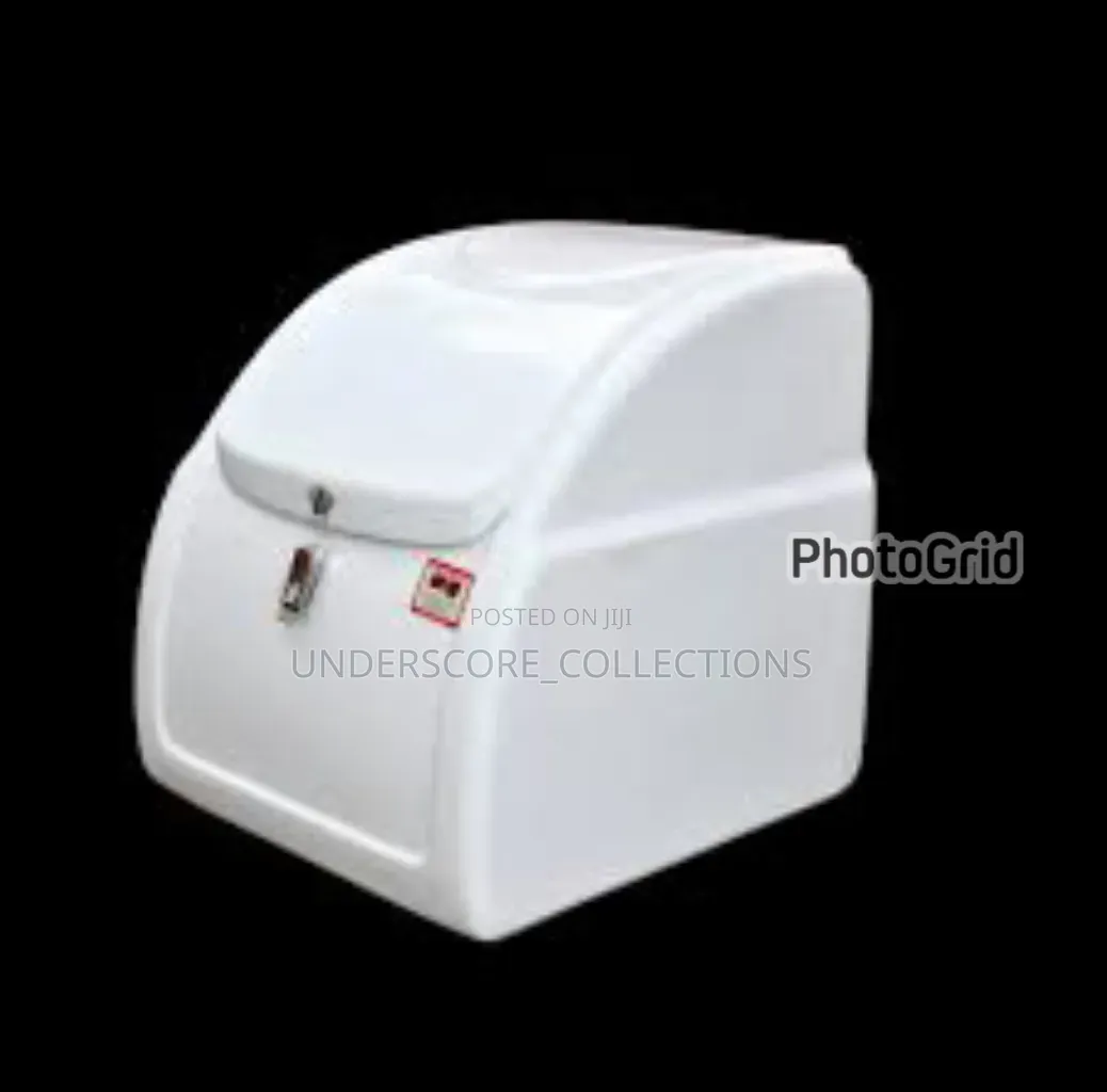 White Fiberglass Motorbike Carrier Box