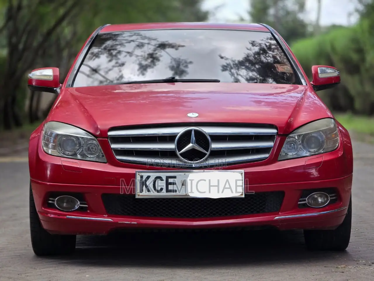 Mercedes-Benz C200 2008 Red