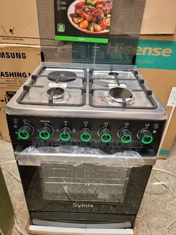Syinix 60by60 3+1 Standing Cooker With Electric Oven