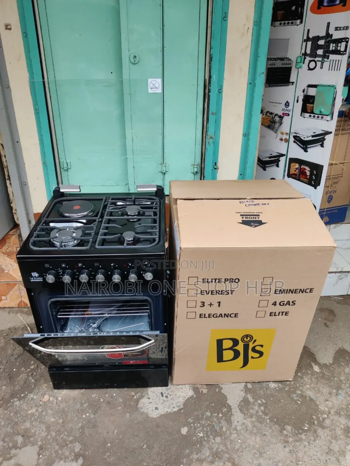 *BJs Standing Cooker EMINENCE Black 60x60 3+1 Premium