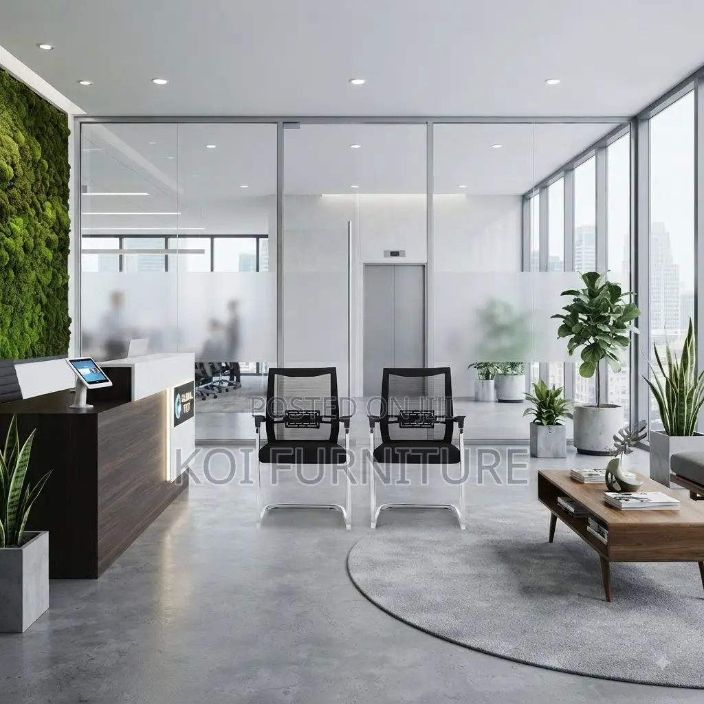 Office Chairs; Visitors High Back Sled Legs Mesh KOI Chairs