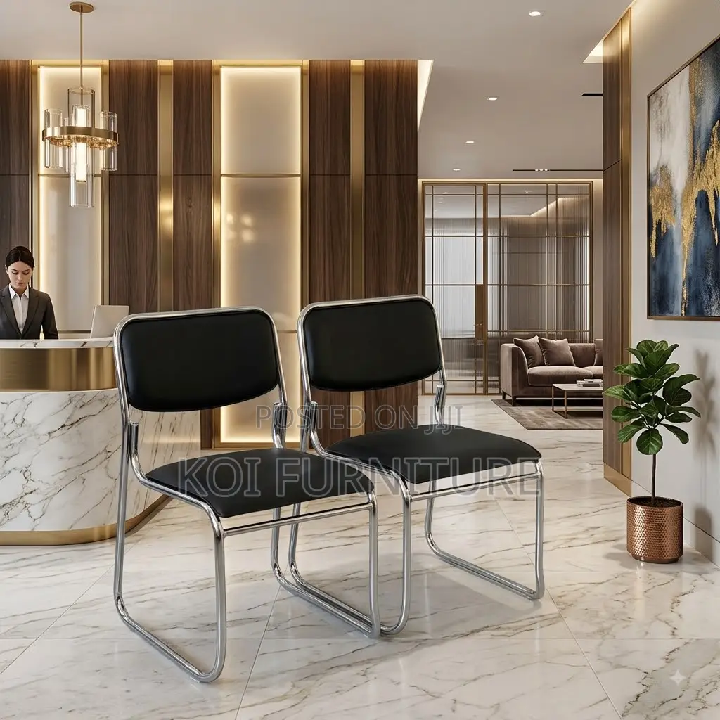 Office Chairs; Visitors Chrome Sleddy Seats