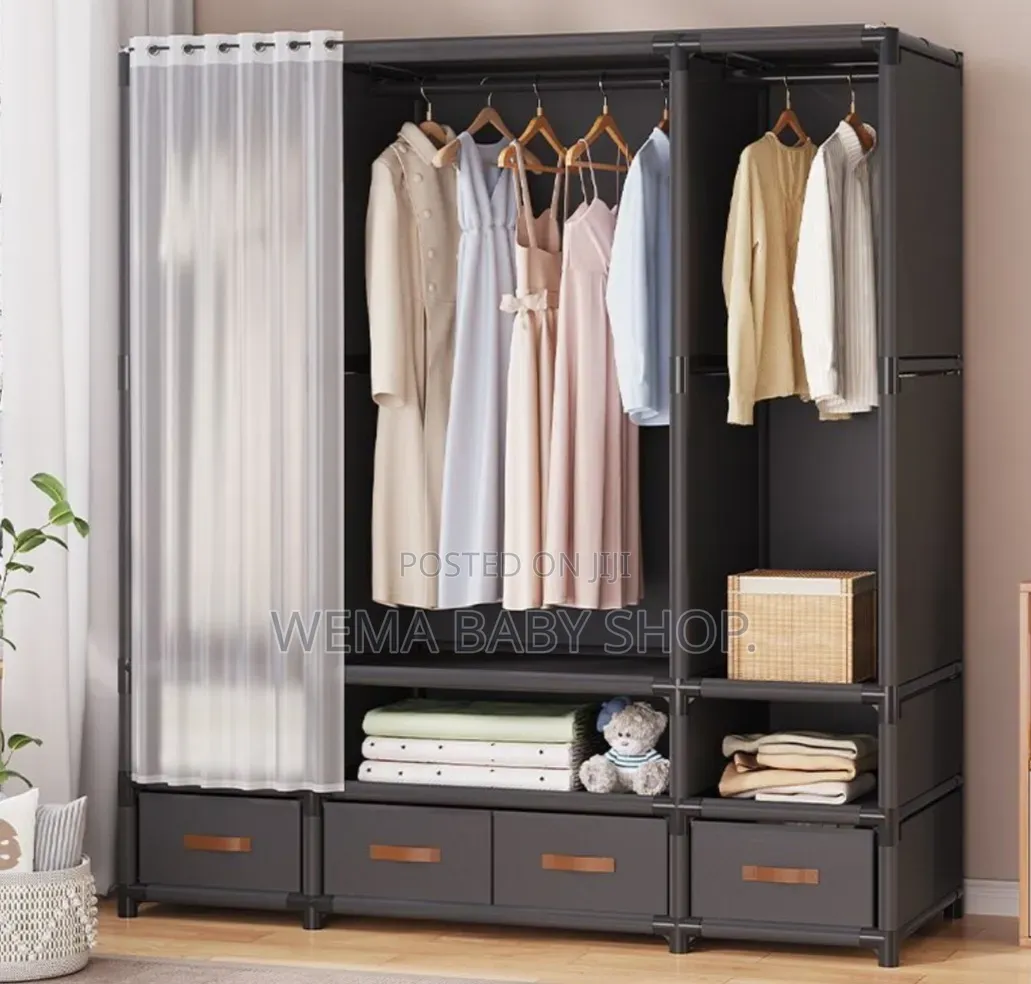 Elegant Heavy Duty Metallic Wardrobe.