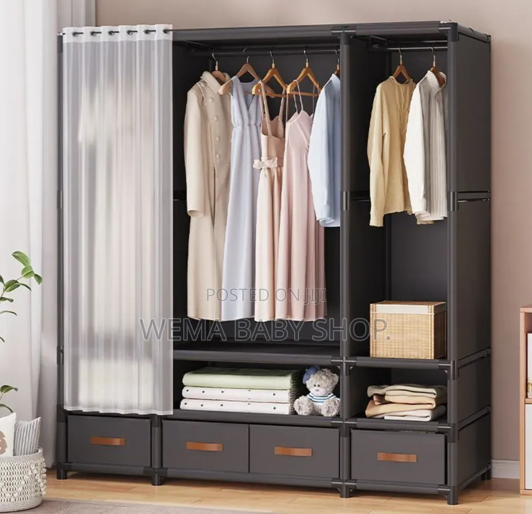 Elegant Heavy Duty Metallic Wardrobe.