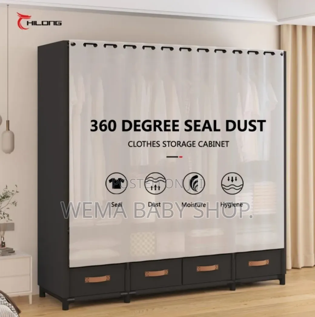 Elegant Heavy Duty Metallic Wardrobe.