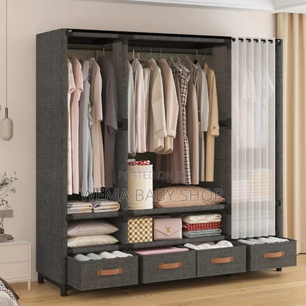 Elegant Heavy Duty Metallic Wardrobe.