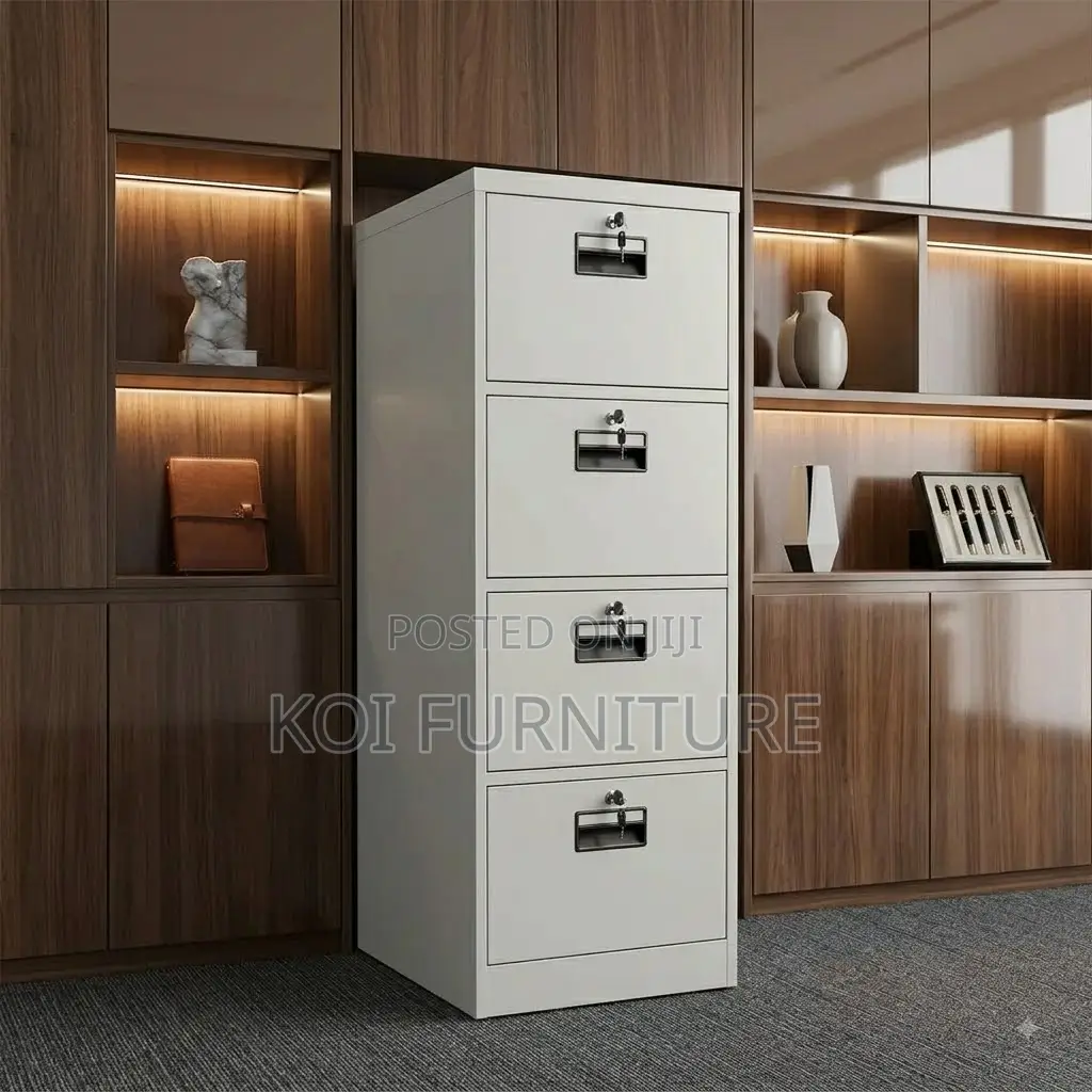 Office Cabinet; Four Lockers Cabinet With 4 Keys