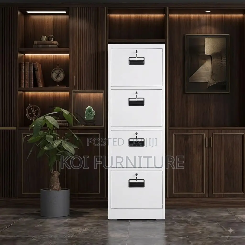 Office Cabinet; Four Lockers Cabinet With 4 Keys
