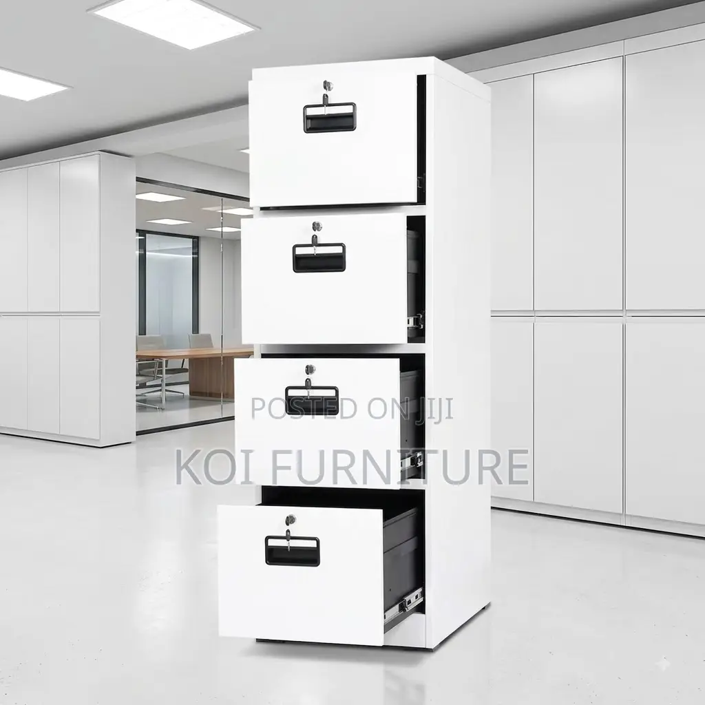 Office Cabinet; Four Lockers Cabinet With 4 Keys