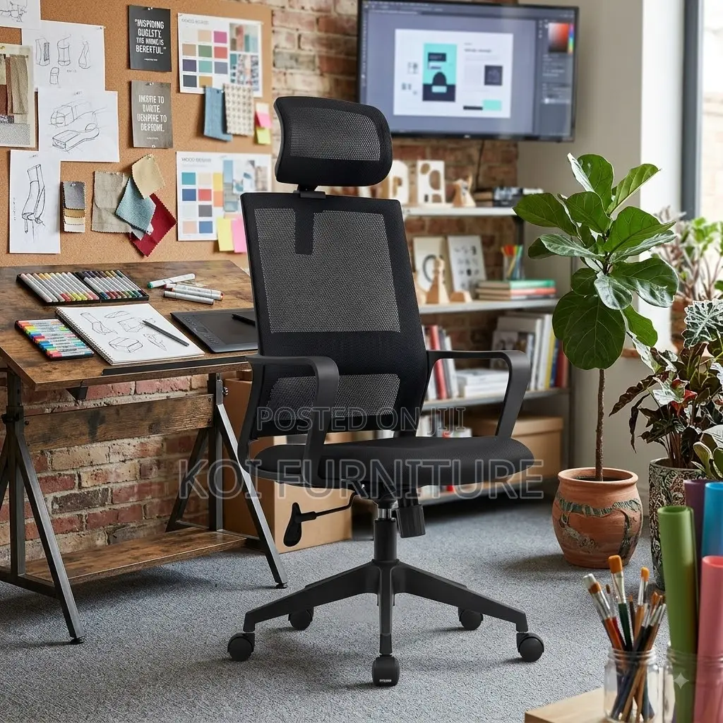 Office Chairs; High Back Ergonomic Fabric High Back Recliner Work Seat