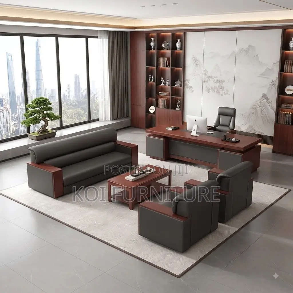 Office Sofa; Executive Five Seaters Heavy Leather Sofa Set