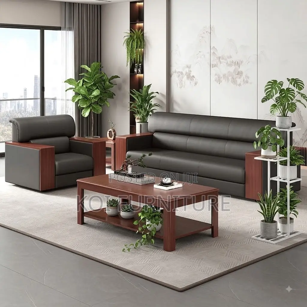 Office Sofa; Executive Five Seaters Heavy Leather Sofa Set
