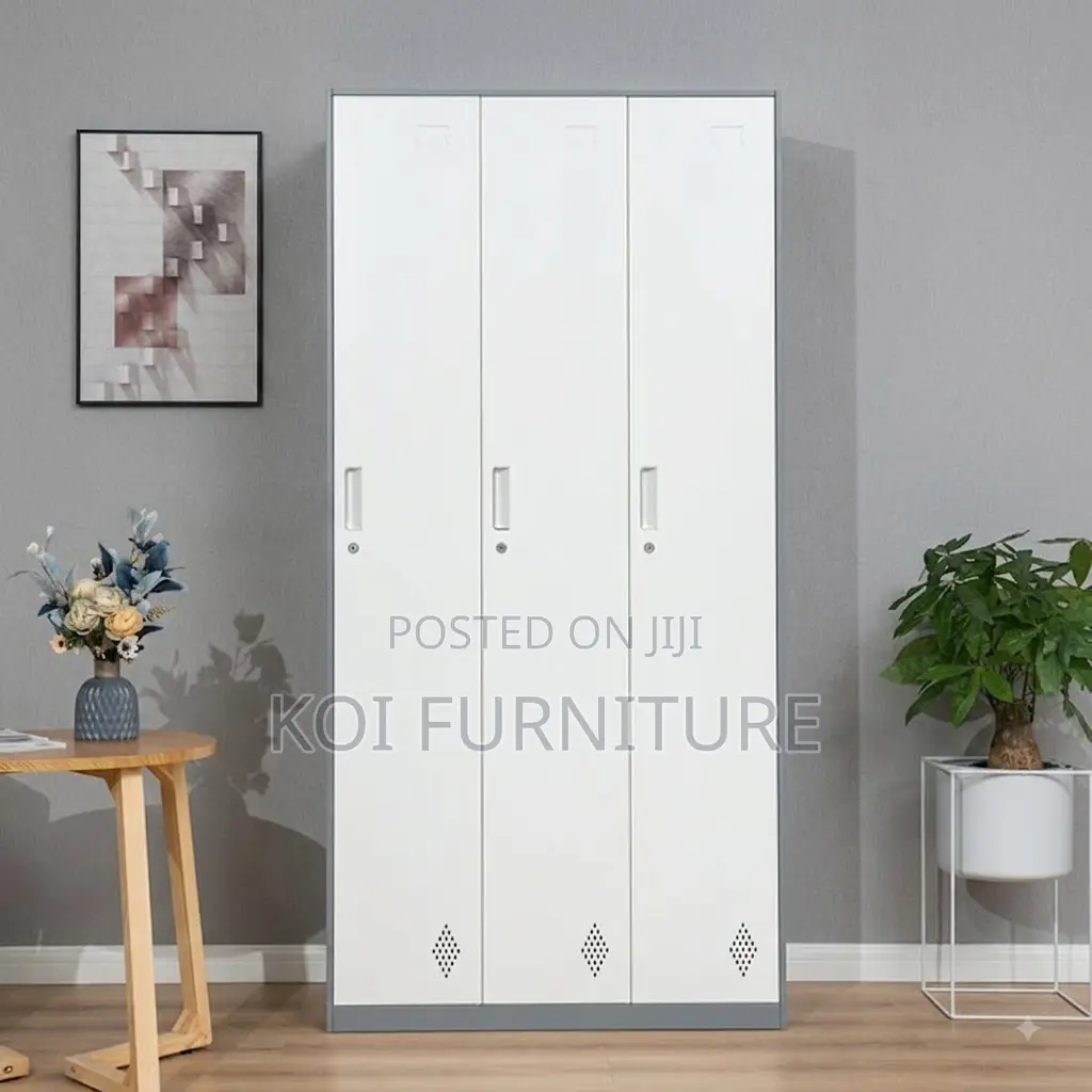 Office Cabinet; Three Large Doors Office Files Storage Cabinet