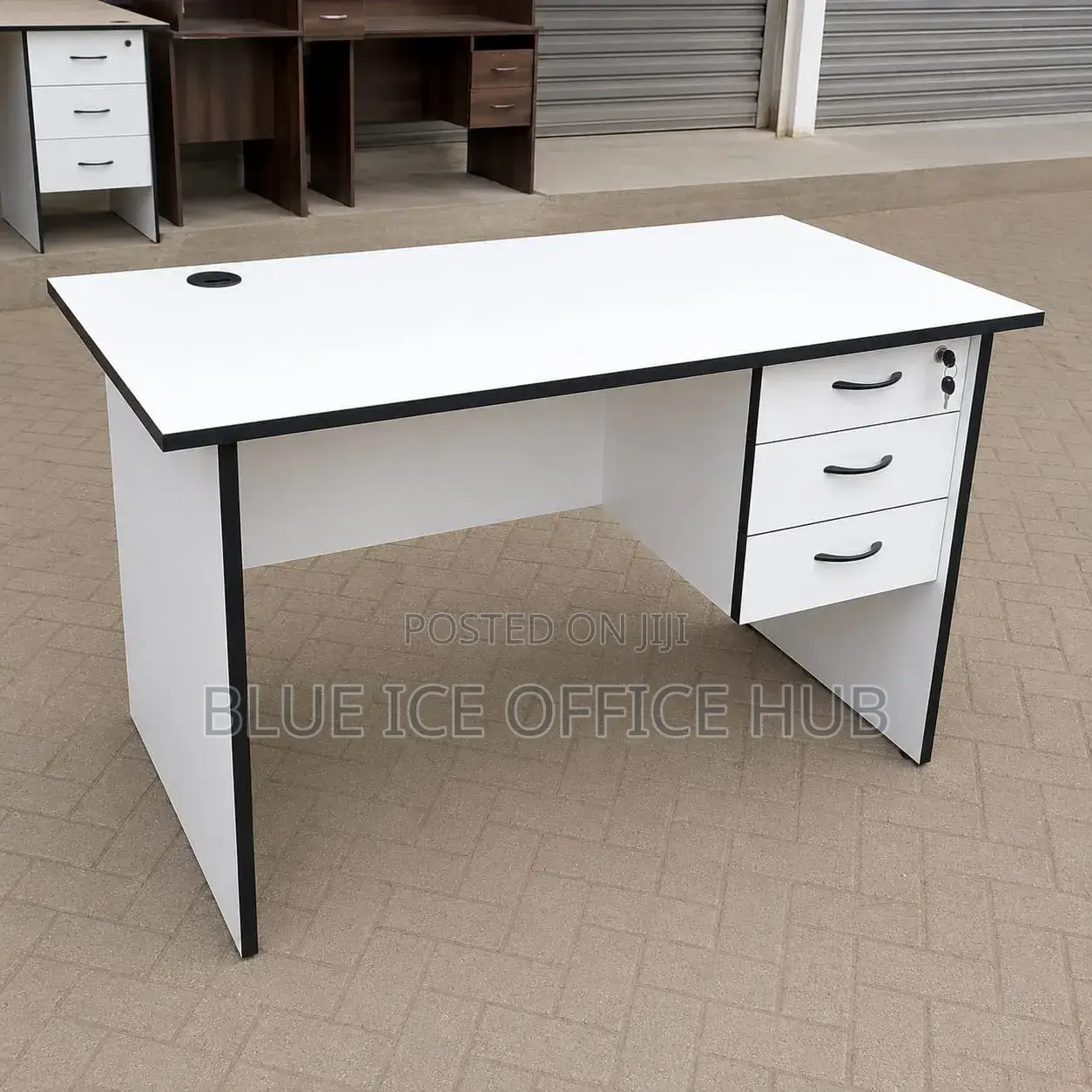 White Executive Office Table for Home Business
