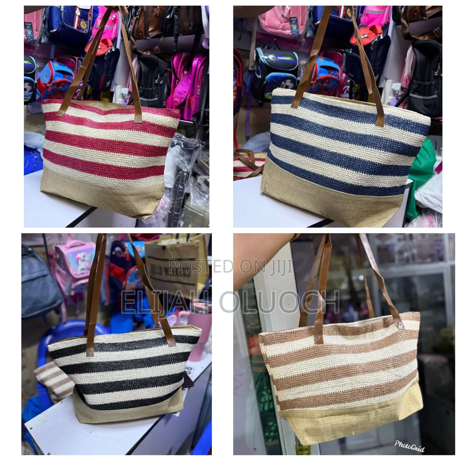 'Summer Vibes' Large Capacity Women Beach/ Market Bag