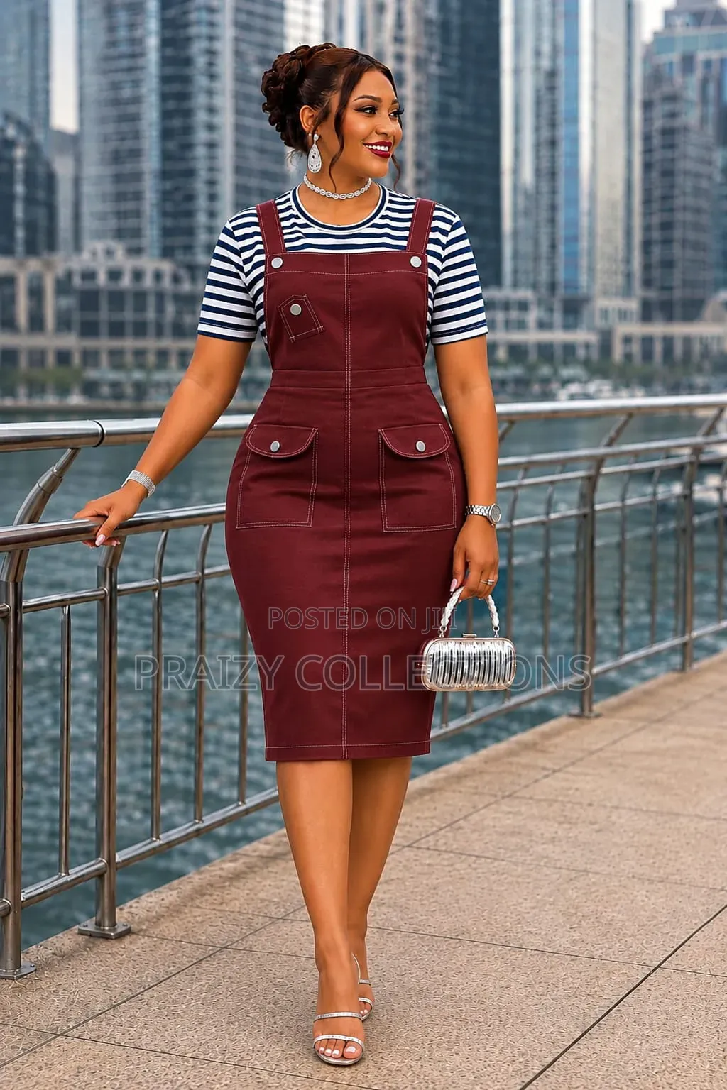 Dungaree Denim Dress Sizes 46-54