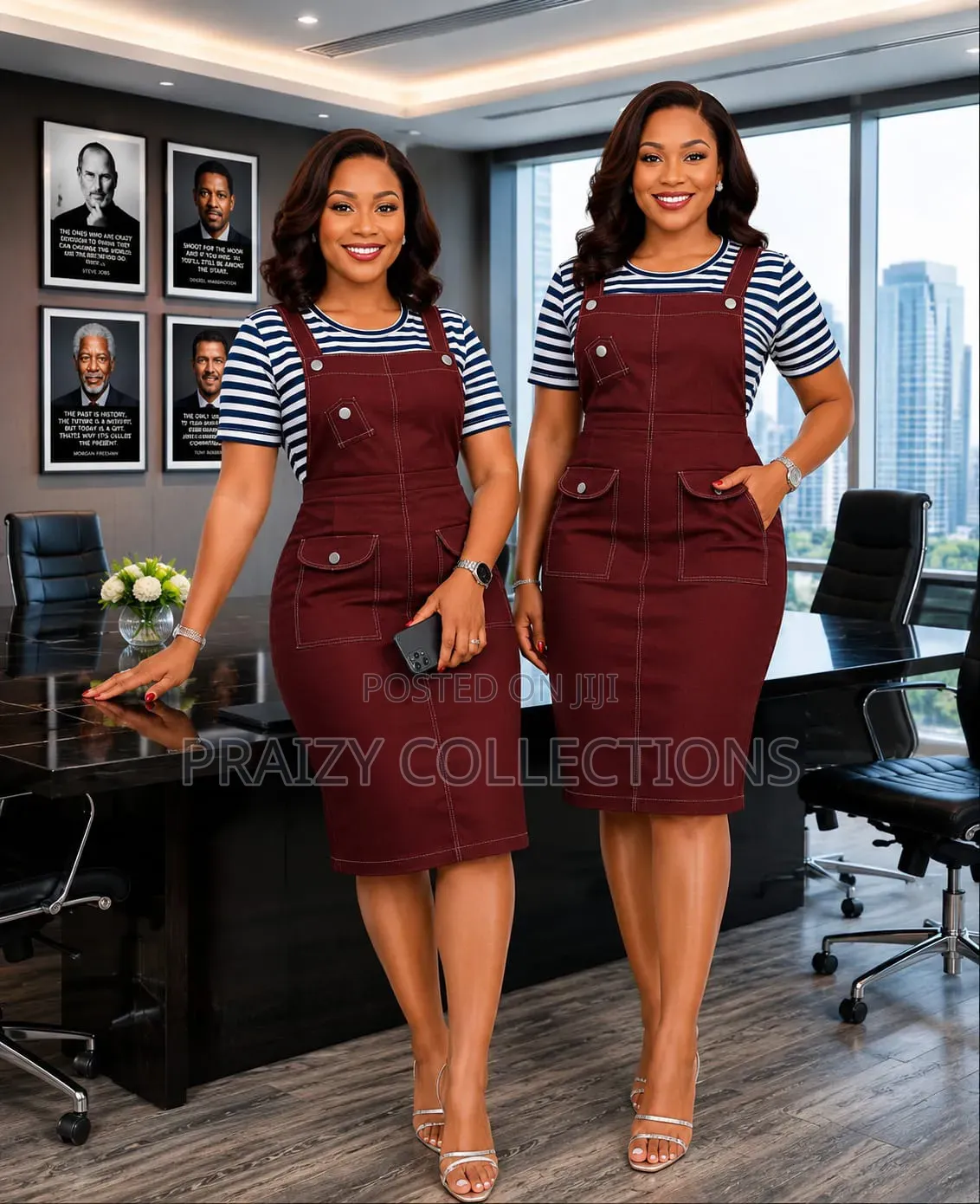 Dungaree Denim Dress Sizes 46-54