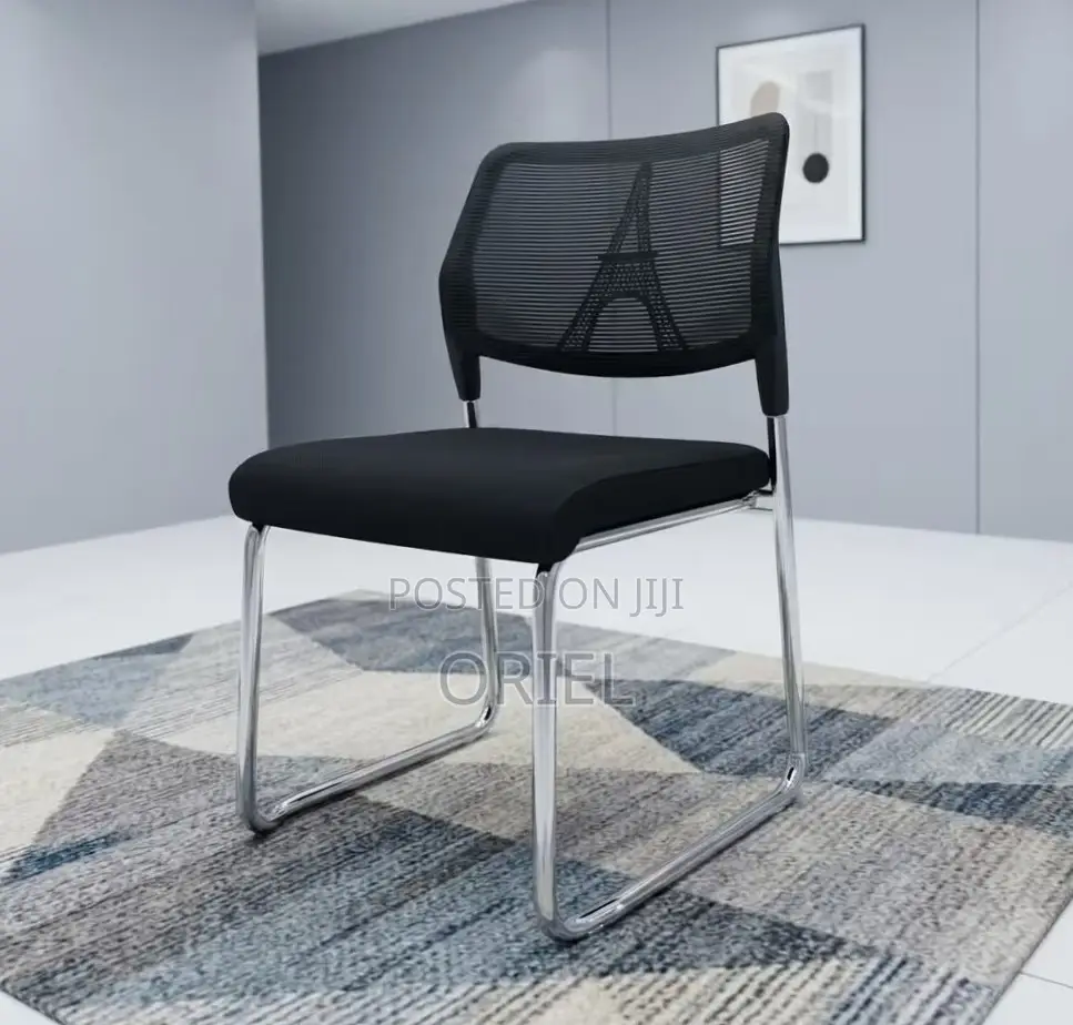 Office Chair : Cantilever Armless Mesh Reception Chair