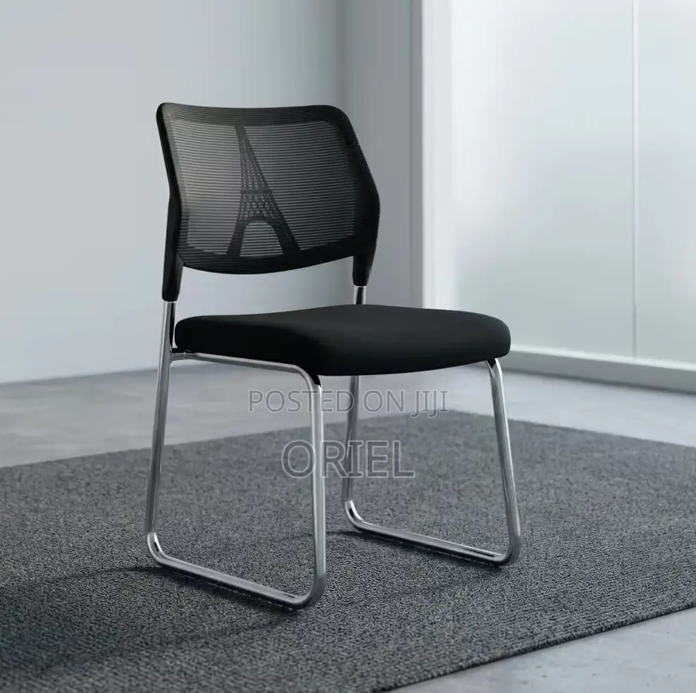 Office Chair : Cantilever Armless Mesh Reception Chair
