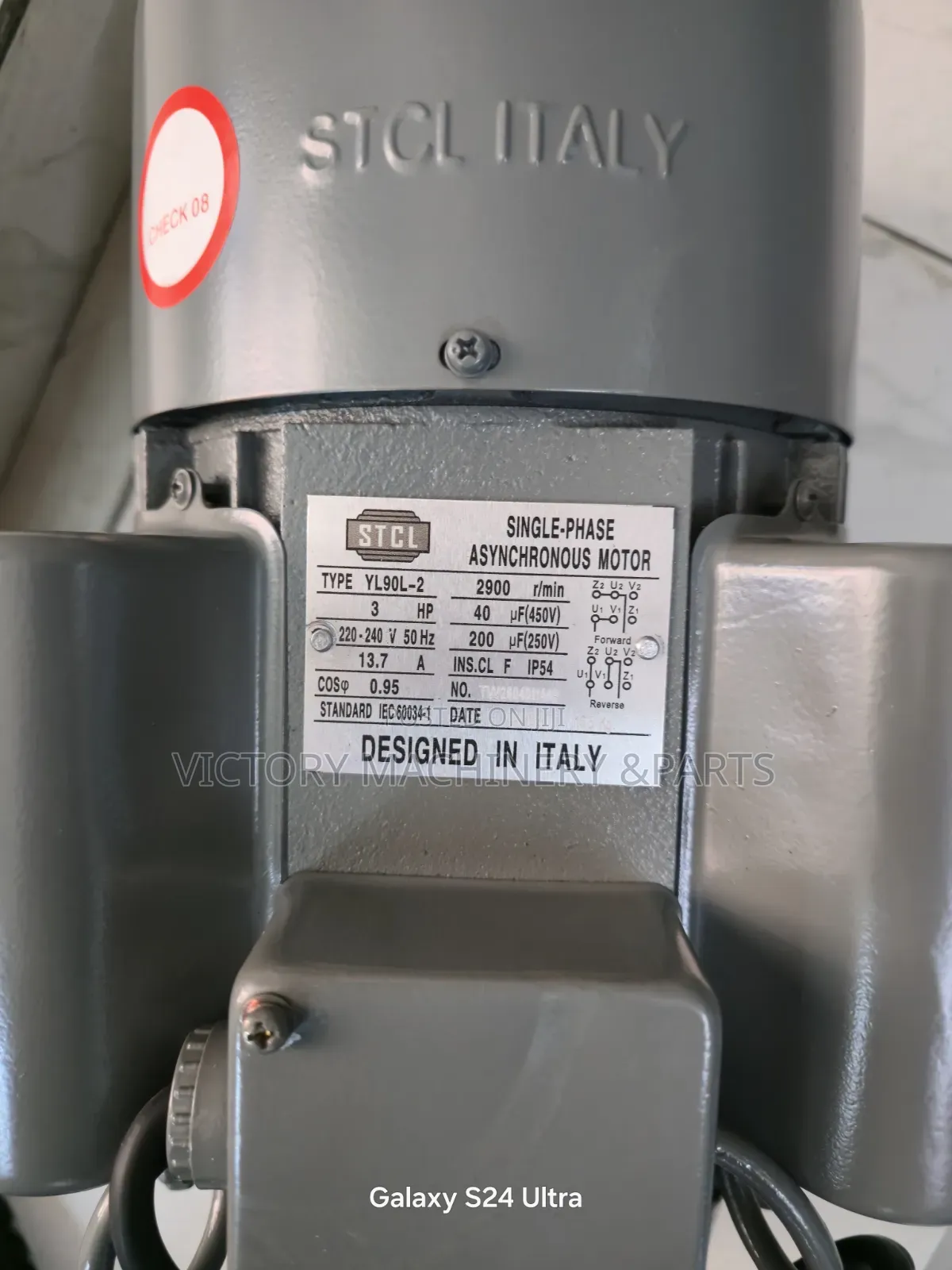 3hp STCL Italy Motor Single Phase 2900rpm High Speed 100% Copper