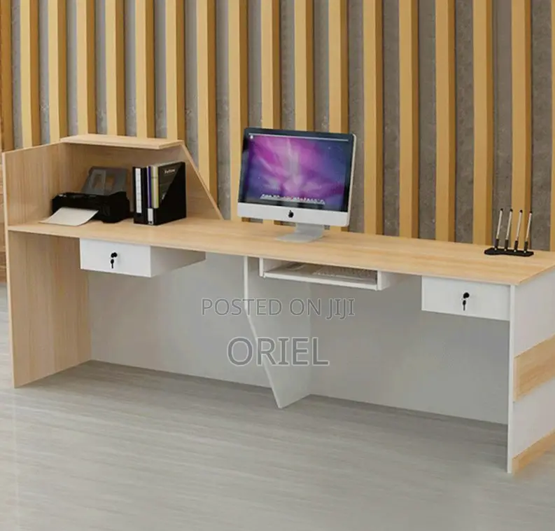 Office Reception Desk : 240CM Reception Counter Table