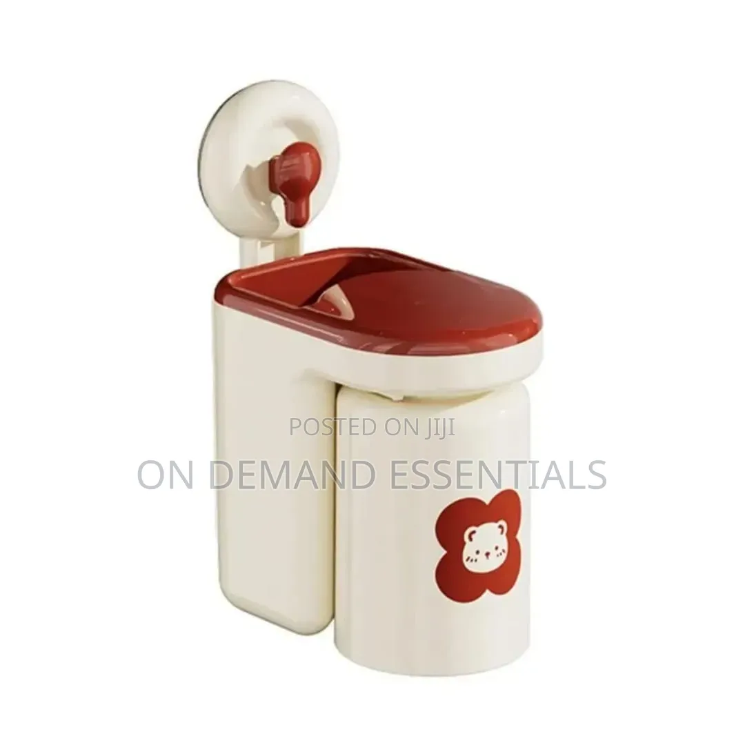 Strong Adhesive Wall Mounted Toothbrush Cup Rack