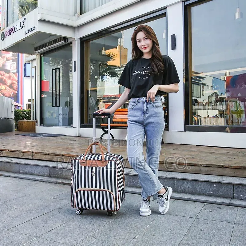 Waterproof Trolley Travel Bag With 4 Wheels | Large Luggage Bag