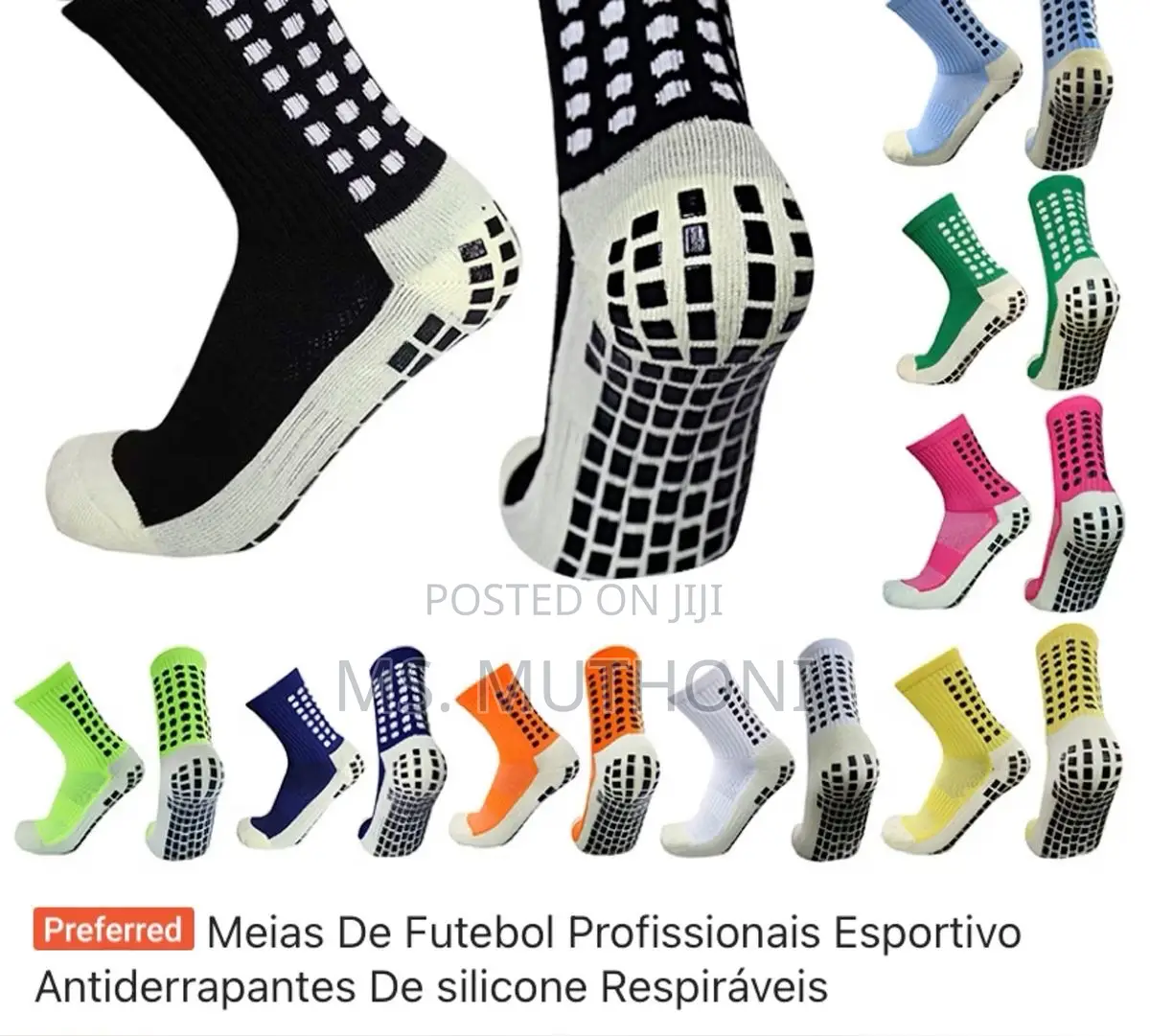 Anti-Slip Sports Grip Socks