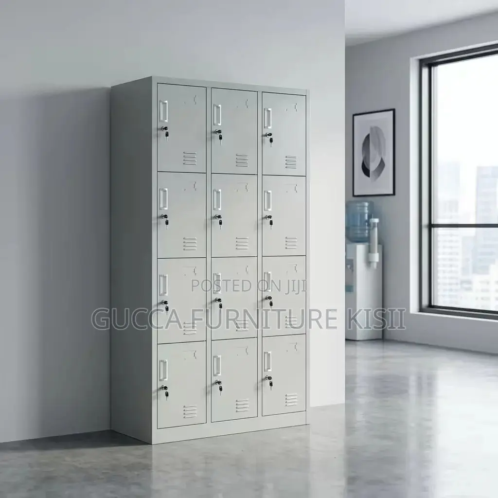 Office Cabinet; 12-Locker Steel Gym Cabinet